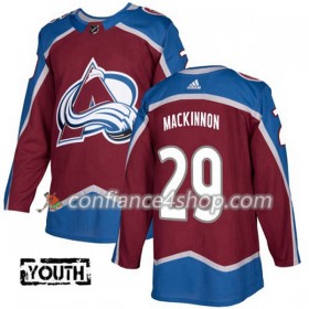 Adidas Maillot de Hockey Colorado Avalanche Nathan MacKinnon 29 2017-2018 Rouge Authentic - Enfant